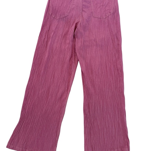 Zara Bubble Gum Pink Wide-Leg Pants Size M - Picture 14 of 17